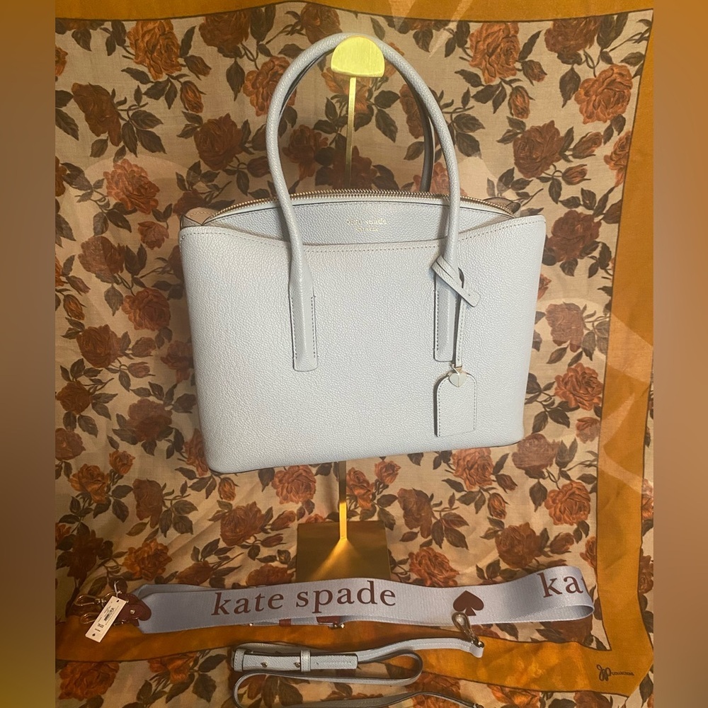 Kate Spade ♠️ -NEW-Satchel Margaux Swordfish w/Crossbody Strap and extra strap